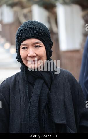 Venise, Italie. 17 avril 2024. Événement privé organisé par Mr. et Mme Pinault à la Fondation Giorgio Cini à Venise sur la photo : Kimsooja crédit : Agence photo indépendante/Alamy Live News Banque D'Images