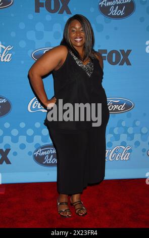 West Hollywood, États-Unis. 19 avril 2024. Mandisa Lynn Hundley, 47 ans, artiste chrétienne contemporaine et candidate à American Idol, décède le 18 avril 2024 à son domicile de Nashville, Tennessee. La cause du décès est inconnue pour le moment.--------------------------------------------------------- 9 mars 2006 West Hollywood, CA. Mandisa American Idol Top 12 finalistes Party à Astra West © Tammie Arroyo/AFF-USA.COM crédit : AFF/Alamy Live News Banque D'Images