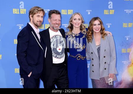Ryan Gosling, David Leitch, Emily Blunt und Kelly McCormick BEI der „The Fall Guy' Kino Premiere AM 19.04.2024 à Berlin Banque D'Images