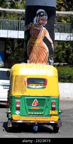 Delhi, États-Unis. 9 mars 2024. Les tuk tuks sont une forme de transport primaire à Delhi, Inde, le 9 mars 2024. (Crédit image : © Mark Hertzberg/ZUMA Press Wire) USAGE ÉDITORIAL SEULEMENT! Non destiné à UN USAGE commercial ! Banque D'Images