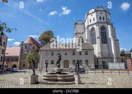 Cathédrale de Halle, Halle (Saale), Saxe-Anhalt, Allemagne Banque D'Images