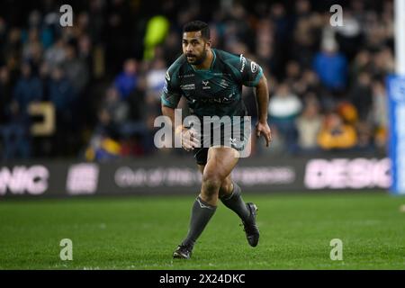 SEB Ikahihifo des Huddersfield Giants lors du match de la Betfred Super League Round 8 Leeds Rhinos vs Huddersfield Giants au Headingley Stadium, Leeds, Royaume-Uni, 19 avril 2024 (photo de Craig Cresswell/News images) Banque D'Images