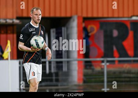 Seraing, Belgique. 19 avril 2024. Photo lors d'un match de foot entre KMSK Deinze et RFC Seraing lors de la 30ème journée de la saison Challenger Pro League 2023-2024, le vendredi 19 avril 2024 à Seraing, Belgique . Crédit : Sportpix/Alamy Live News Banque D'Images