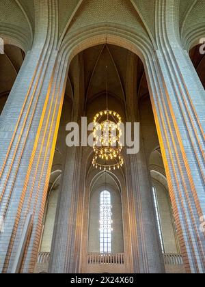 Copenhague, Danemark - 16 juillet 2023 : Église de Grundtvig située dans le quartier Bispebjerg de Copenhague, Danemark. C'est un exemple rare d'expressionis Banque D'Images