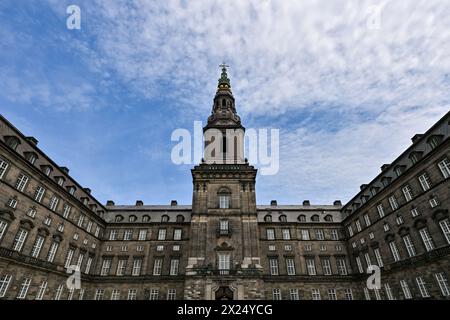 Palais de la Slot de Christiansborg à Copenhague, Danemark. Banque D'Images