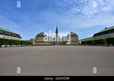 Palais de la Slot de Christiansborg à Copenhague, Danemark. Banque D'Images