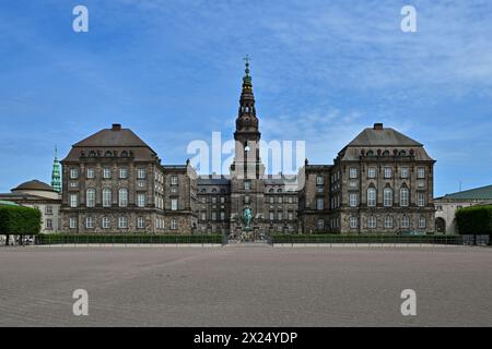 Palais de la Slot de Christiansborg à Copenhague, Danemark. Banque D'Images