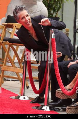 HOLLYWOOD, CA - 19 AVRIL : Alexandra Hedison à TCM organise une cérémonie d'empreinte et d'empreinte en l'honneur de Jodie Foster au TCL Chinese Theatre IMAX à Hollywood, Californie, le 19 avril 2024. Crédit : Faye Sadou/MediaPunch Banque D'Images