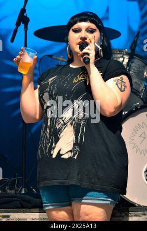 Beth Ditto - Gossip, V2012, Hylands Park, Chelmsford, Essex, Grande-Bretagne - 18 août 2012 Banque D'Images