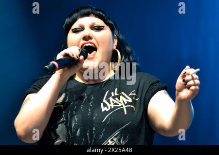 Beth Ditto - Gossip, V2012, Hylands Park, Chelmsford, Essex, Grande-Bretagne - 18 août 2012 Banque D'Images