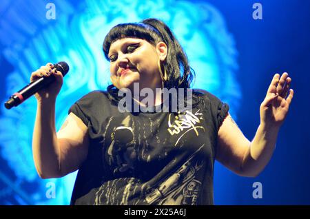 Beth Ditto - Gossip, V2012, Hylands Park, Chelmsford, Essex, Grande-Bretagne - 18 août 2012 Banque D'Images