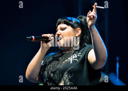 Beth Ditto - Gossip, V2012, Hylands Park, Chelmsford, Essex, Grande-Bretagne - 18 août 2012 Banque D'Images