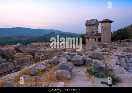 Xanthos ancienne ville à Kas Antalya (ancienne capitale lycienne) - 2022 été Banque D'Images