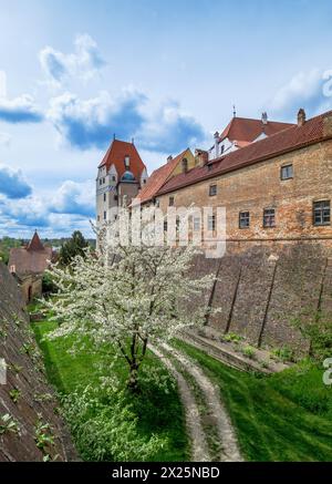 Château historique de Trausnitz à Landshut, basse-Bavière, Bavière, Allemagne, Europe Banque D'Images