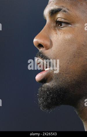 Rome, Italie. 18 avril 2024. Mike Maignan de l'AC Milan vu lors du match de deuxième match de quart de finale de l'UEFA Europa League SOUS LE NOM Roma vs Milan au stade Olimpico. Score final Roma 2;1 Milan Credit : SOPA images Limited/Alamy Live News Banque D'Images