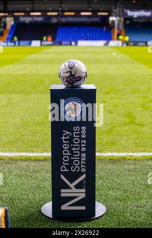 Stockport, Royaume-Uni. 20 avril 2024. Le match de Sky Bet League 2 entre Stockport County et Accrington Stanley au Edgeley Park Stadium, Stockport le samedi 20 avril 2024. (Photo : Mike Morese | mi News) crédit : MI News & Sport /Alamy Live News Banque D'Images