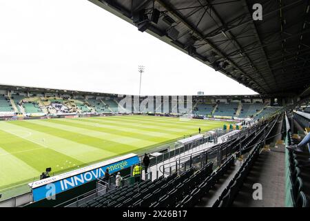 Den Haag, pays-Bas. 20 avril 2024. DEN HAAG, 20-04-2024, Bingoal Stadium, Dutch Keukenkampioendivisie, saison de football 2023/2024. ADO - FC Eindhoven. Stade de Bingoal avant le match ADO - FC Eindhoven crédit : Pro Shots/Alamy Live News Banque D'Images