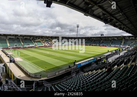 Den Haag, pays-Bas. 20 avril 2024. DEN HAAG, 20-04-2024, Bingoal Stadium, Dutch Keukenkampioendivisie, saison de football 2023/2024. ADO - FC Eindhoven. Stade de Bingoal avant le match ADO - FC Eindhoven crédit : Pro Shots/Alamy Live News Banque D'Images