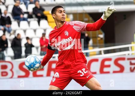 Ascoli Piceno, Italie. 20 avril 2024. Devis Vasquez (Ascoli) pendant Ascoli Calcio vs Modena FC, match de football italien Serie B à Ascoli Piceno, Italie, 20 avril 2024 crédit : Agence photo indépendante/Alamy Live News Banque D'Images