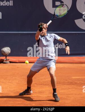 Barcelone, Barcelone, Espagne. 20 avril 2024. Casper Ruud de Norvège lors des demi-finales de Barcelone Open Banc Sabadell Trofeo Conde de Godo le 20 avril 2024 à Barcelone, Espagne. (Crédit image : © Marti Segura Ramoneda/ZUMA Press Wire) USAGE ÉDITORIAL SEULEMENT! Non destiné à UN USAGE commercial ! Banque D'Images