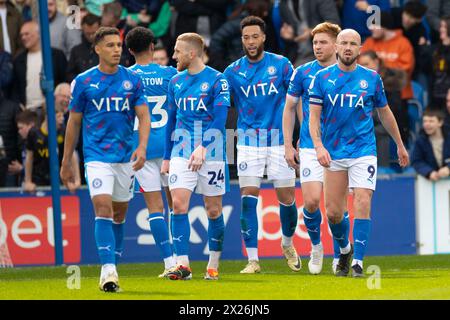 Stockport, Royaume-Uni. 20 avril 2024. Lors du match de Sky Bet League 2 entre Stockport County et Accrington Stanley au Edgeley Park Stadium, Stockport le samedi 20 avril 2024. (Photo : Mike Morese | mi News) crédit : MI News & Sport /Alamy Live News Banque D'Images