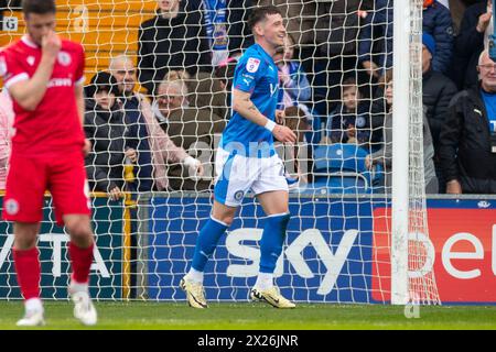 Stockport, Royaume-Uni. 20 avril 2024. Lors du match de Sky Bet League 2 entre Stockport County et Accrington Stanley au Edgeley Park Stadium, Stockport le samedi 20 avril 2024. (Photo : Mike Morese | mi News) crédit : MI News & Sport /Alamy Live News Banque D'Images