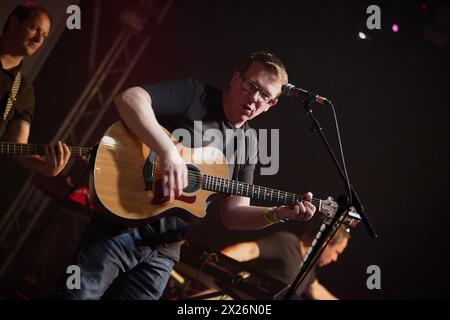 The Proclaimers se produisant au Wickham Festival, août 2012 Banque D'Images