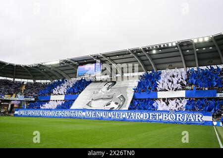 Le légendaire entraîneur de football Sven-Göran Svennis Eriksson est célébré avant le match de football de samedi entre l'IFK Gothenburg et l'IFK Norrköping à Gamla Banque D'Images