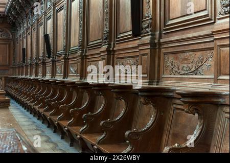 Ancien monastère cistercien Pontigny, l'abbaye de Pontigny a été fondée en 1114, Pontigny, Bourgogne, France Banque D'Images