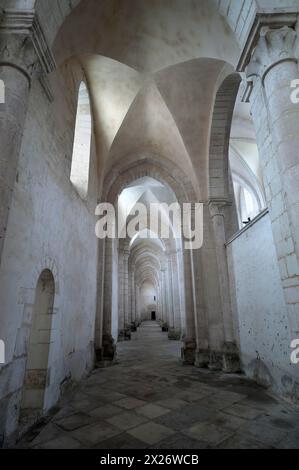 Allée de l'ancien monastère cistercien de Pontigny, l'abbaye de Pontigny a été fondée en 1114, Pontigny, Bourgogne, France Banque D'Images