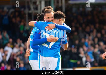Stockport, Royaume-Uni. 20 avril 2024. Lors du match de Sky Bet League 2 entre Stockport County et Accrington Stanley au Edgeley Park Stadium, Stockport le samedi 20 avril 2024. (Photo : Mike Morese | mi News) crédit : MI News & Sport /Alamy Live News Banque D'Images