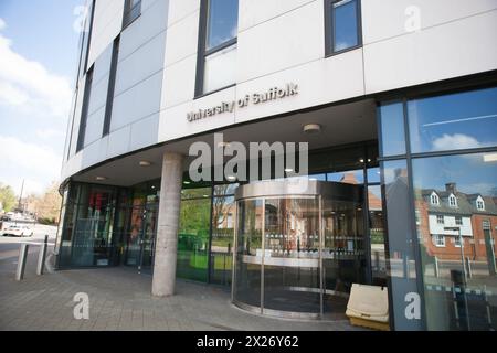 Université du Suffolk à Ipswich au Royaume-Uni Banque D'Images