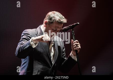 Carpi, Italie. 19 avril 2024. (19/04/2024) Tony Hadley vit à Carpi. (Photo de Carlo Vergani/Pacific Press/SIPA USA) crédit : SIPA USA/Alamy Live News Banque D'Images