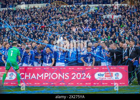 Stockport, Royaume-Uni. 20 avril 2024. Lors du match de Sky Bet League 2 entre Stockport County et Accrington Stanley au Edgeley Park Stadium, Stockport le samedi 20 avril 2024. (Photo : Mike Morese | mi News) crédit : MI News & Sport /Alamy Live News Banque D'Images