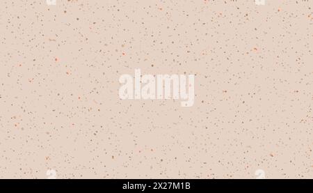 Peach Fuzz terrazzo motif sans couture sur fond de pêche. Motif moderne en mosaïque sans couture. Granit sol terrazzo sans couture grunge fond vintage Illustration de Vecteur