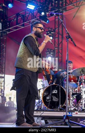 Indio, États-Unis. 19 avril 2024. SID Sriram pendant le Festival de musique Stagecoach à l'Empire Polo Club le 19 avril 2023, à Indio, Californie (photo de Daniel DeSlover/Sipa USA) crédit : Sipa USA/Alamy Live News Banque D'Images