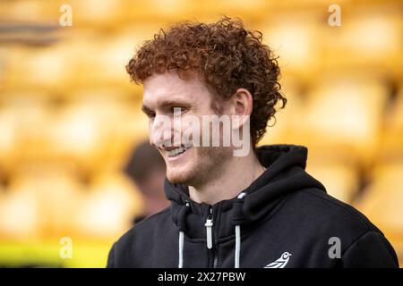 Carrow Road, Norwich le samedi 20 avril 2024. Josh Sargent de Norwich City est vu avant le match du Sky Bet Championship entre Norwich City et Bristol City à Carrow Road, Norwich le samedi 20 avril 2024. (Photo : David Watts | mi News) crédit : MI News & Sport /Alamy Live News Banque D'Images