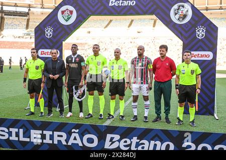 Rio, Brésil - 20 avril 2024, match entre Fluminense x Vasco par le championnat brésilien, 3ème tour, au stade Maracana Banque D'Images