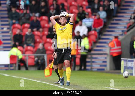 Doncaster, Royaume-Uni. 20 avril 2024. Barrow's Niall Canavan lors du match de Sky Bet League 2 entre Doncaster Rovers et Barrow au Keepmoat Stadium, Doncaster le samedi 20 avril 2024. (Photo : Mark Fletcher | mi News) crédit : MI News & Sport /Alamy Live News Banque D'Images