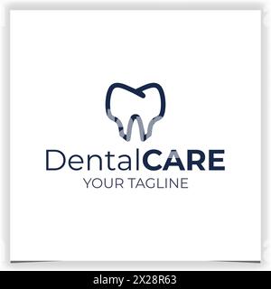 Modèle de conception de logo dentaire de bouclier de vecteur Illustration de Vecteur