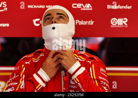 Shanghai, Chine. 21 avril 2024. Charles Leclerc (mon) Ferrari. Championnat du monde de formule 1, Rd 5, Grand Prix de Chine, dimanche 21 avril 2024. Shanghai, Chine. Crédit : James Moy/Alamy Live News Banque D'Images