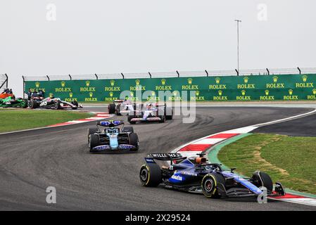 Shanghai, Chine. 21 avril 2024. Alexander Albon (THA) Williams Racing FW46. 21.04.2024. Championnat du monde de formule 1, Rd 5, Grand Prix de Chine, Shanghai, Chine, jour de la course. Le crédit photo devrait se lire : XPB/Alamy Live News. Banque D'Images