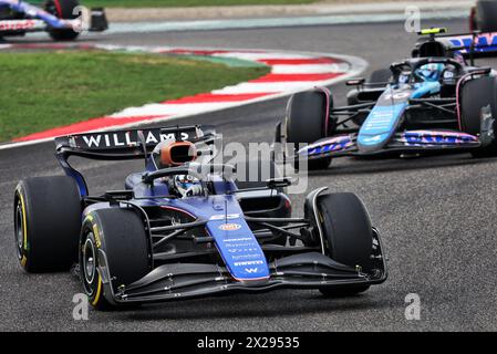Shanghai, Chine. 21 avril 2024. Alexander Albon (THA) Williams Racing FW46. 21.04.2024. Championnat du monde de formule 1, Rd 5, Grand Prix de Chine, Shanghai, Chine, jour de la course. Le crédit photo devrait se lire : XPB/Alamy Live News. Banque D'Images