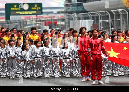 Shanghai, Chine. 21 avril 2024. Atmosphère de grille. 21.04.2024. Championnat du monde de formule 1, Rd 5, Grand Prix de Chine, Shanghai, Chine, jour de la course. Le crédit photo devrait se lire : XPB/Alamy Live News. Banque D'Images