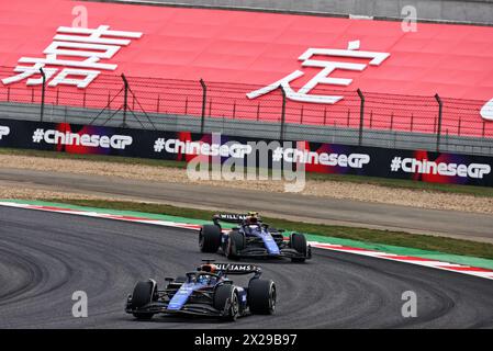 Shanghai, Chine. 21 avril 2024. Alexander Albon (THA) Williams Racing FW46. 21.04.2024. Championnat du monde de formule 1, Rd 5, Grand Prix de Chine, Shanghai, Chine, jour de la course. Le crédit photo devrait se lire : XPB/Alamy Live News. Banque D'Images