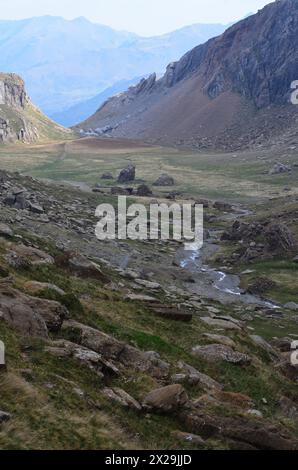 Parc naturel des vallées occidentales dans les Pyrénées centrales, Huesca, Espagne Banque D'Images