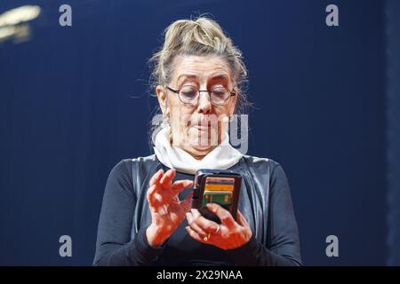Malines, Belgique. 21 avril 2024. Wivina Demeester photographié lors du congrès électoral du parti démocrate chrétien flamand CD&V, dimanche 21 avril 2024 à Malines. BELGA PHOTO NICOLAS MAETERLINCK crédit : Belga News Agency/Alamy Live News Banque D'Images