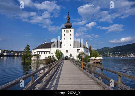 Château Schloss Ort Orth sur le lac Traunsee à Gmunden Autriche Banque D'Images