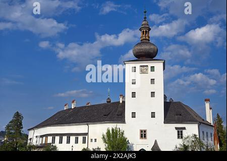 Château Schloss Ort Orth sur le lac Traunsee à Gmunden Banque D'Images