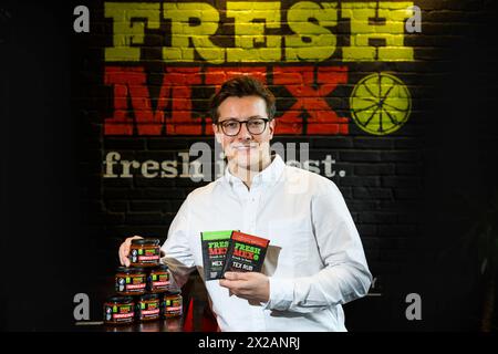 Fresh Mex, Lothian Road, copropriétaires Robbies (lunettes) et Chris Moult Banque D'Images